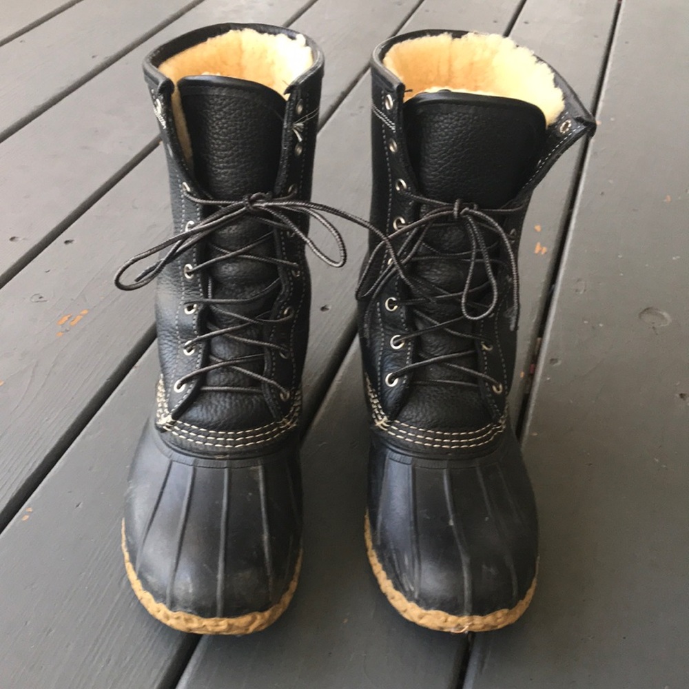 LL Bean shearling lined boots